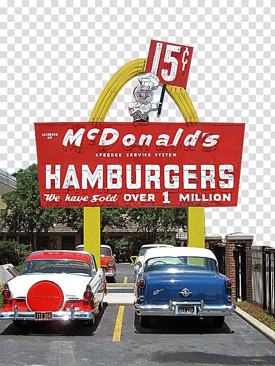 Old Buildings s, McDonalds signage transparent background PNG clipart