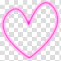 Corazones Ligths, pink heart logo transparent background PNG clipart