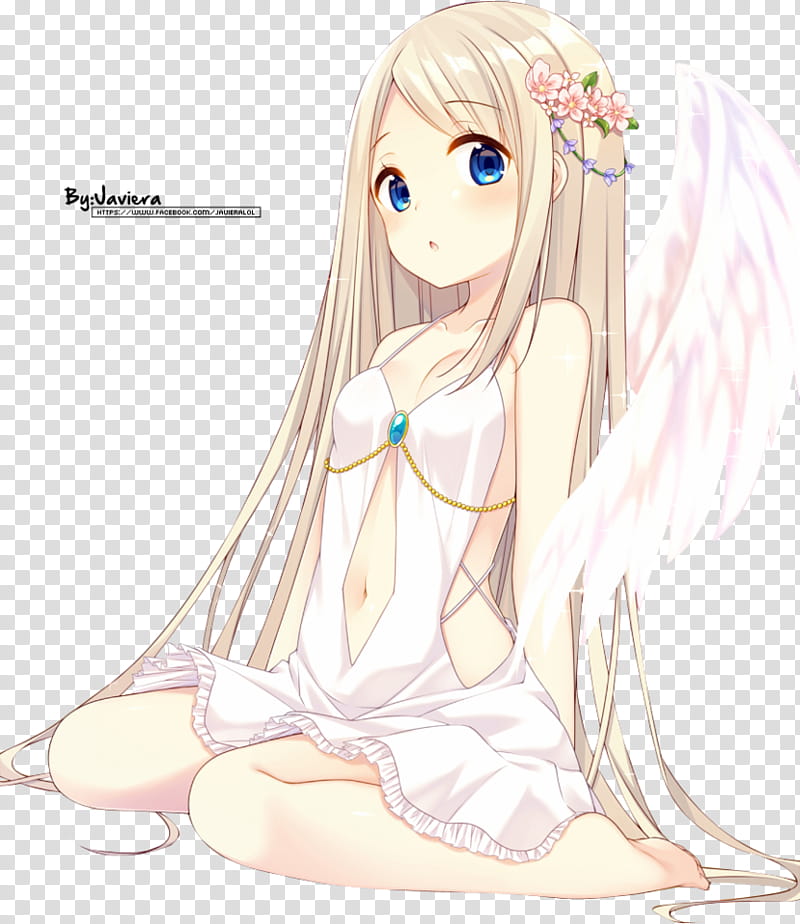 Anime Girl Angel, Render, Otaku anime character transparent background PNG clipart