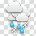 My Phone , cloudy with snowflakes illustratiion transparent background PNG clipart