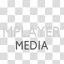 Gill Sans Text Dock Icons, mplayer, mplayer media text overlay transparent background PNG clipart