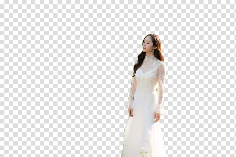 KRYSTAL BRIDE OF WATER GOD, women's white long-sleeved dress transparent background PNG clipart