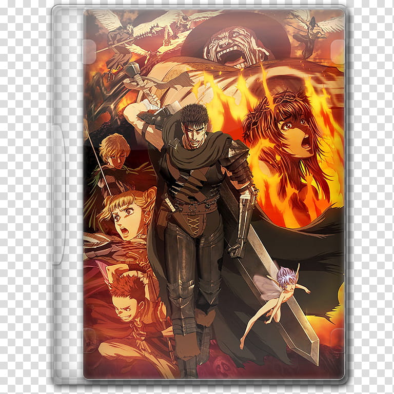Anime  Summer Season Icon , Berserk (), v, anime series folder art transparent background PNG clipart