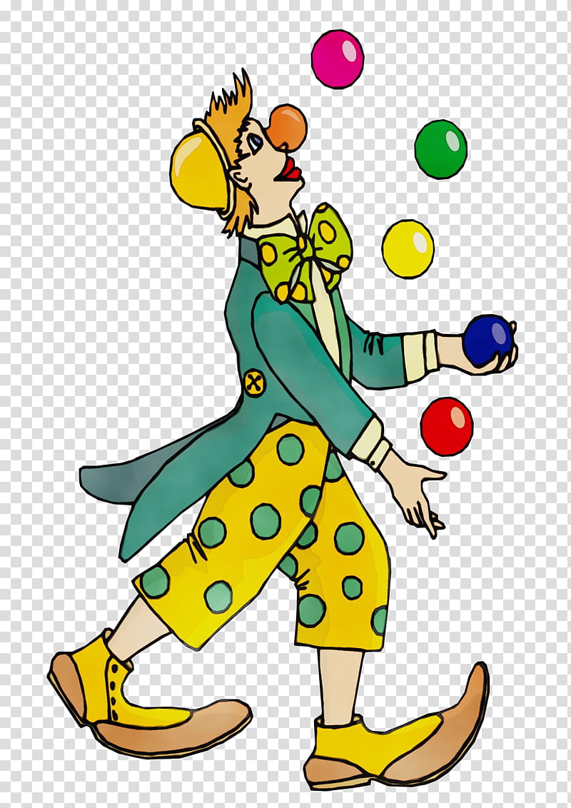 Friends, Watercolor, Paint, Wet Ink, Circus, Clown, Juggler, Juggling transparent background PNG clipart