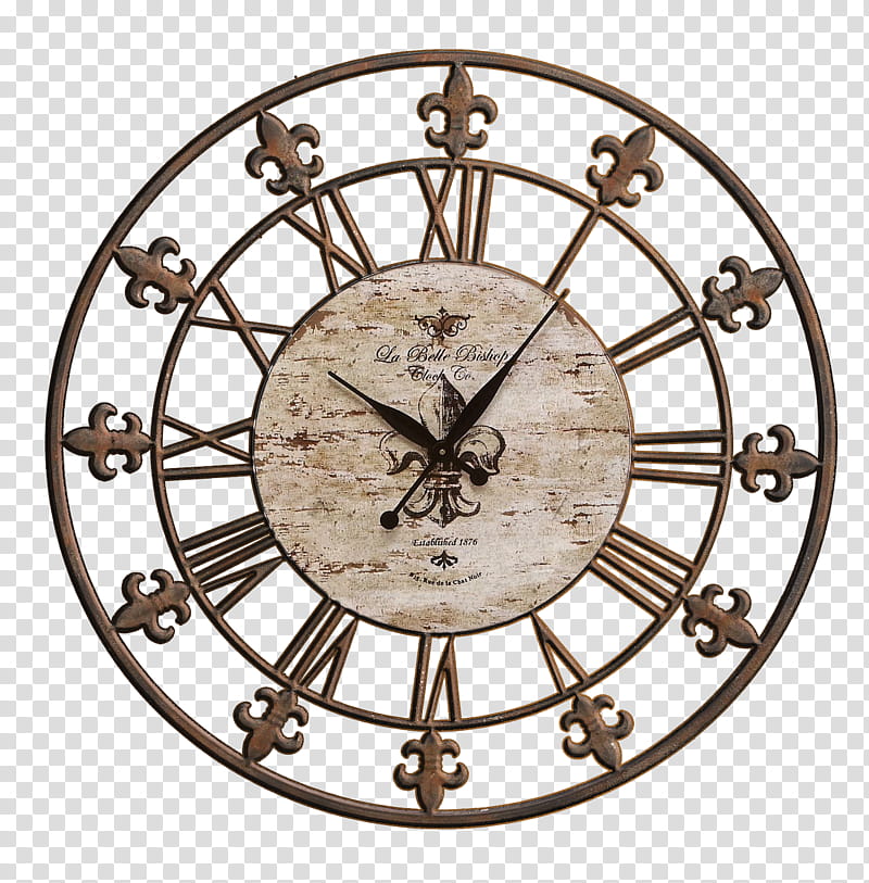 Clock Face, brown analog wall clock transparent background PNG clipart