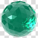 Crystalisman QT Dock Icon Set, ct_Dioptase_x, green ball illustration transparent background PNG clipart