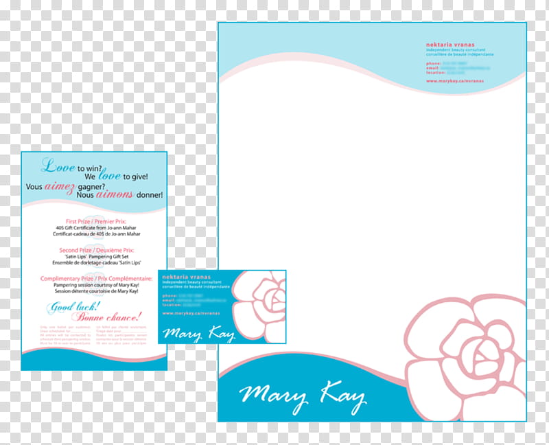 Mary Kay Stationery Set transparent background PNG clipart