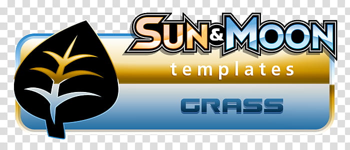 Pokemon SM Templates, Grass, Sun & Moon Templates Grass logo transparent background PNG clipart