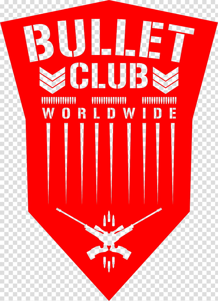 Bullet Club Worldwide Logo  (Red Solid Shield) transparent background PNG clipart