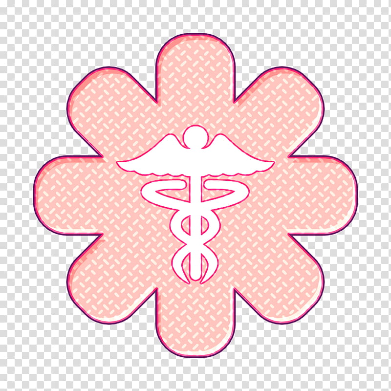 Medical Elements icon Medicine icon, Pink, Material Property, Sticker, Petal, Magenta, Symbol transparent background PNG clipart