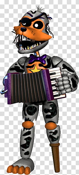 Withered Rockstar Lolbit transparent background PNG clipart