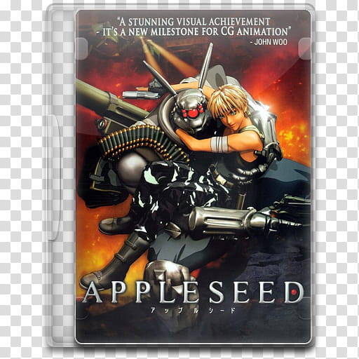 Movie Icon Mega , Appleseed, Apple Seed DVD case transparent background PNG clipart