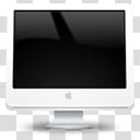 iKons Monitors, white iMac illustration transparent background PNG clipart