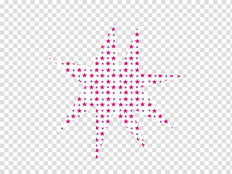 pink and white star art transparent background PNG clipart