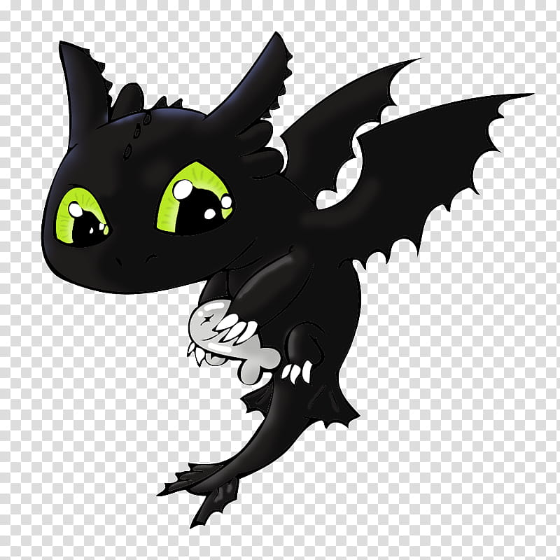 HTTYD, Chibi Toothless, black dragon illustration transparent background PNG clipart