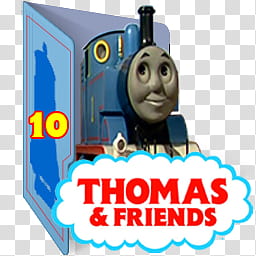 Thomas and Friends Folder Icon Sets CV Eng Jap , Thomas & friends S (Color Ver) (Folder Icon) (Eng) V transparent background PNG clipart