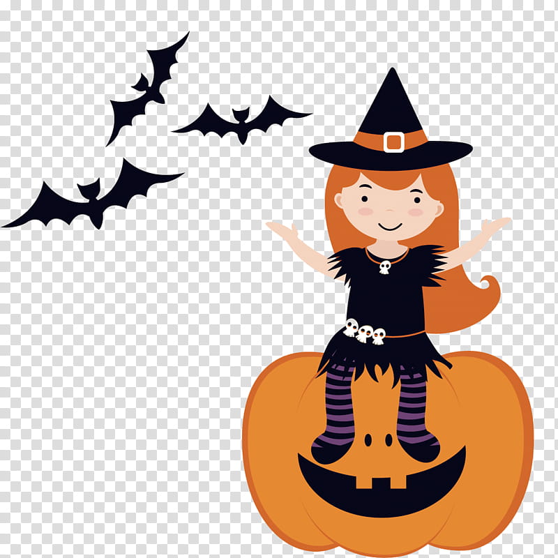 Halloween Black Cat, Witchcraft, Pumpkin, Jackolantern, Halloween , Witch Hat, Cartoon, Broom transparent background PNG clipart