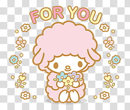 My Melody S , For You transparent background PNG clipart