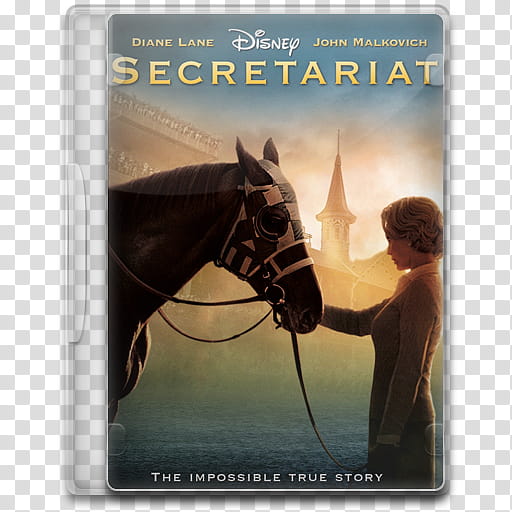 Movie Icon Mega , Secretariat, Disney Secretariat DVD case transparent background PNG clipart