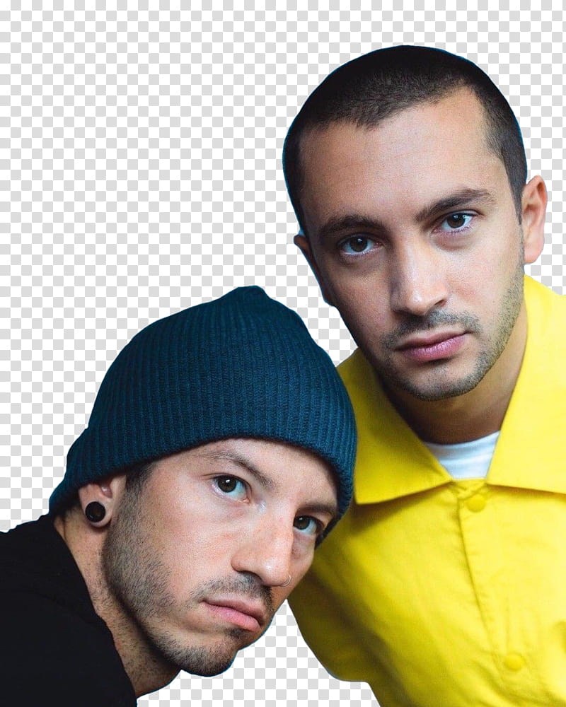 Tyler Joseph and Josh Dun the Yellow Era Stoc transparent background PNG clipart