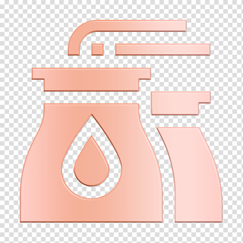Factory icon Enviromentally friendly icon Sustainable Energy icon, Pink, Peach transparent background PNG clipart