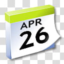 WinXP ICal, Apr  calendar transparent background PNG clipart