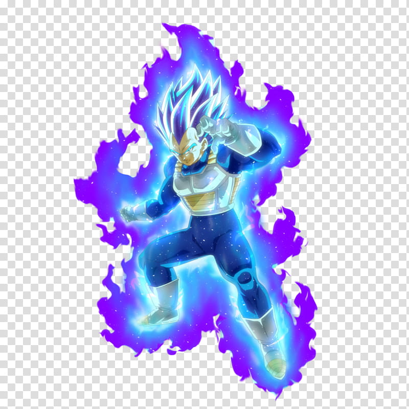 Vegeta SSBE Dokkan with Aura transparent background PNG clipart