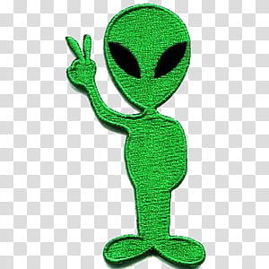 Green aesthetic, green Alien illustration transparent background PNG clipart