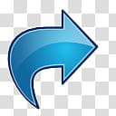 Oxygen Refit, edit-redo, blue arrow icon illustration transparent background PNG clipart