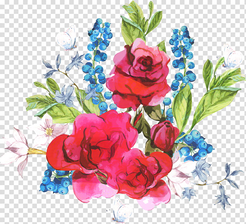 Bouquet Of Flowers Drawing, Garden Roses, Watercolor Painting, Cabbage Rose, Marker Pen, Flower Bouquet, Floral Design, Cut Flowers transparent background PNG clipart