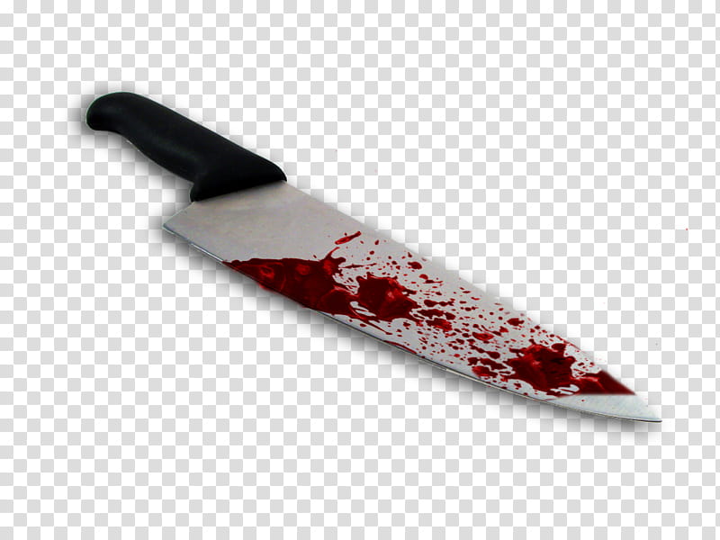 HALLOWEEN O, knife with blood stain transparent background PNG clipart