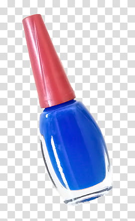 Nail Polish, blue nail lacquer bottle transparent background PNG clipart