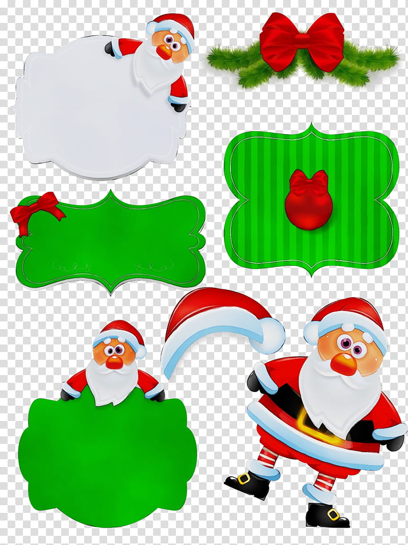 Christmas Tree Watercolor, Paint, Wet Ink, Santa Claus, Christmas , Christmas Decoration, Santa Claus Village, Garland transparent background PNG clipart