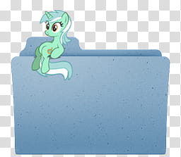 MLP FiM Mac Folder Icons, Lyra Sit transparent background PNG clipart