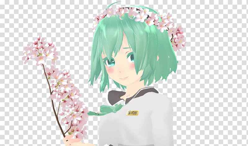 MMD .:Flower Girl:. transparent background PNG clipart