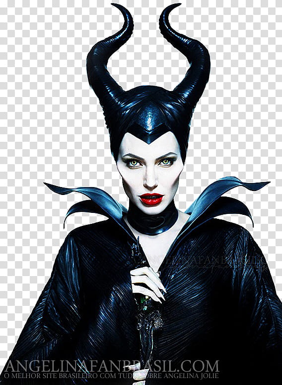 Maleficent, Angelina Jolie in Maleficent costume transparent background PNG clipart