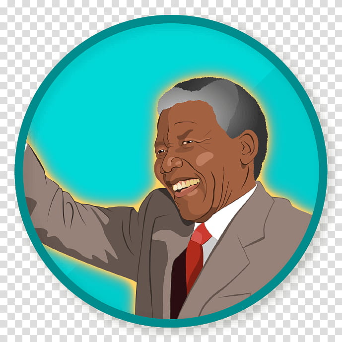 Nelson Mandela, Logo, Cartoon, Gesture transparent background PNG clipart