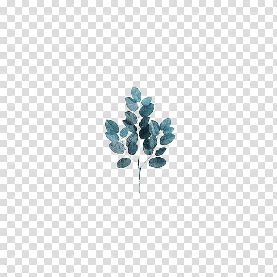 RESOURCES , blue leaves illustration transparent background PNG clipart