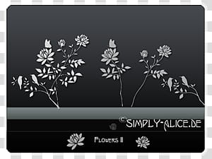 Flower Brushes, Simply Alice.de transparent background PNG clipart