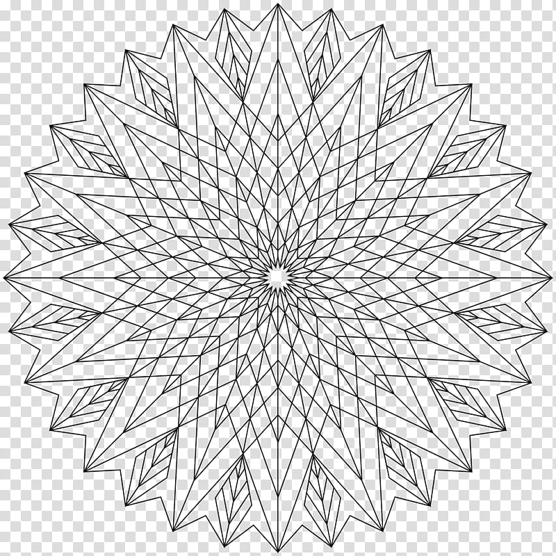 GEOMETRIC, pointed flower like illustration transparent background PNG clipart