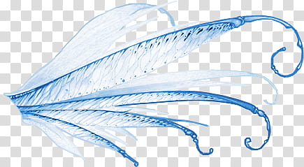 Wings, white and blue feathers illustration transparent background PNG clipart