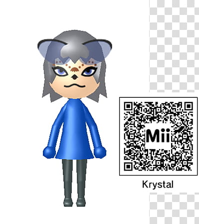 My Krystal Fox Mii, QR code transparent background PNG clipart