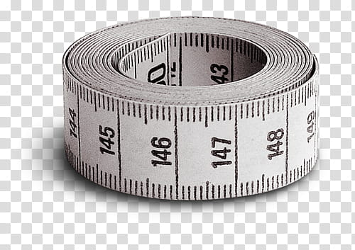 rolled white measuring tape transparent background PNG clipart