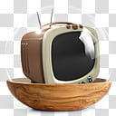 Sphere   the new variation, brown CRT television transparent background PNG clipart