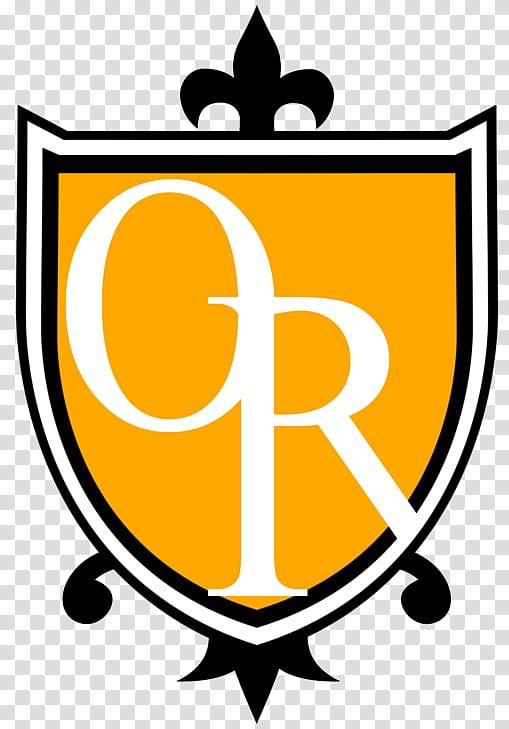 Ouran Academy Emblem, white and orange OR logo transparent background PNG clipart