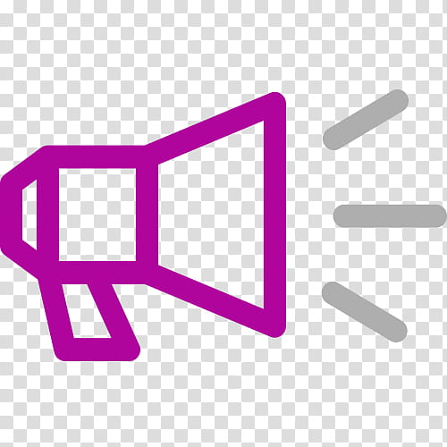 Megaphone Purple, Loudspeaker, Computer Monitors, Marketing, Sound, Text, Violet, Line transparent background PNG clipart