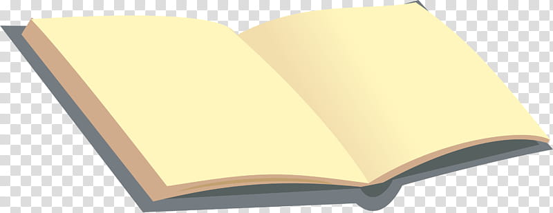 Open blank book with flat pages, white book illustration transparent background PNG clipart
