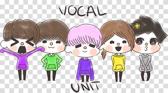 Seventeen FanArt s, Vocal Unit painting transparent background PNG clipart