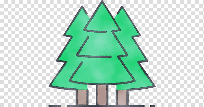 Christmas tree, Watercolor, Paint, Wet Ink, Line, Oregon Pine, Christmas Decoration, Conifer transparent background PNG clipart
