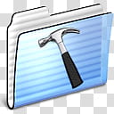 Leopard for Windows XP, hammer settings folder icon transparent background PNG clipart